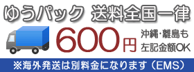ゆうパック送料全国一律600円